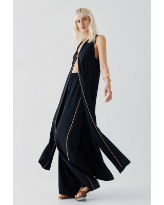 Γυναικεία μαύρη τουνίκ με μεταλλική λεπτομέρεια - Access 53-3335