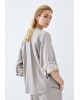 Γυναικεία ασημί μπλούζα με λεπτομέρεια παγιέτα - Access 63-2023 Γυναικεία ασημί μπλούζα με λεπτομέρεια παγιέτα - Access 63-2023