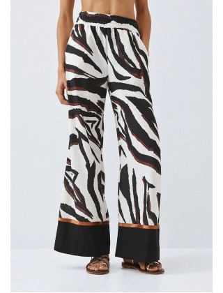 Γυναικεία εμπριμέ παντελόνα - Spell 63-5011