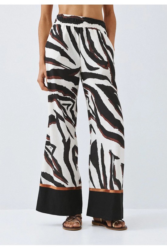 Γυναικεία εμπριμέ παντελόνα - Spell 63-5011