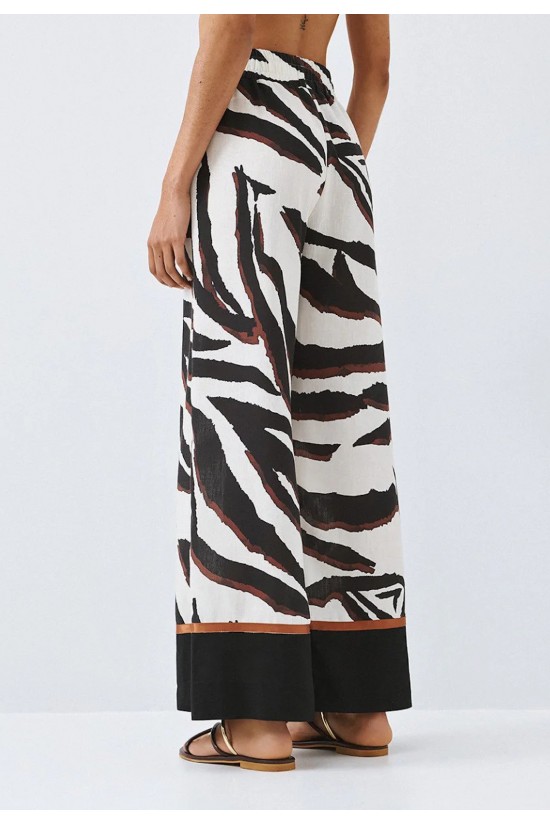 Γυναικεία εμπριμέ παντελόνα - Spell 63-5011