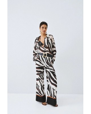 Γυναικεία εμπριμέ παντελόνα - Spell 63-5011