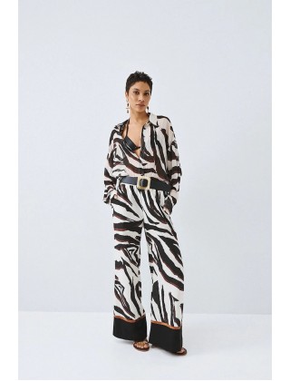 Γυναικεία εμπριμέ παντελόνα - Spell 63-5011