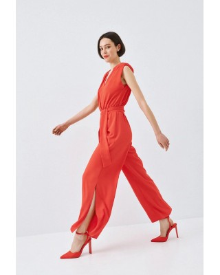 Γυναικεία αμάνικη κοραλλί ολόσωμη φόρμα - Access 63-5501