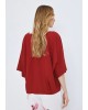 Γυναικεία κόκκινη κοντομάνικη μπλούζα - Access 63-2012