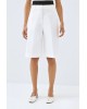 Γυναικεία λευκή ψηλόμεση βερμούδα - Spell 63-5148