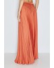 Γυναικεία μάξι πορτοκαλί πλισέ φούστα - Access 63-6011