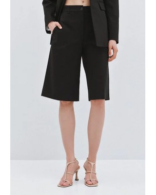 Γυναικεία μαύρη ψηλόμεση βερμούδα - Spell 63-5148