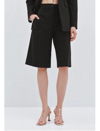 Γυναικεία μαύρη ψηλόμεση βερμούδα - Spell 63-5148