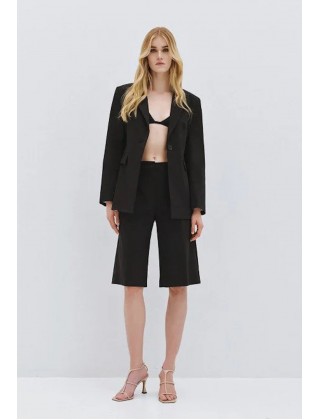 Γυναικεία μαύρη ψηλόμεση βερμούδα - Spell 63-5148