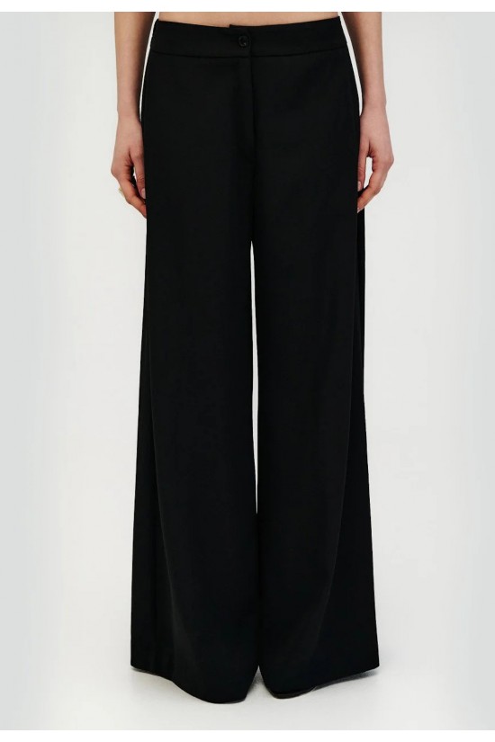 Γυναικεία μαύρη ψηλόμεση παντελόνα - Access 63-5056 Γυναικεία μαύρη ψηλόμεση παντελόνα - Access 63-5056