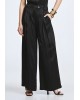 Γυναικεία ψηλόμεση σατινέ φαρδιά παντελόνα - Access 63-5122
