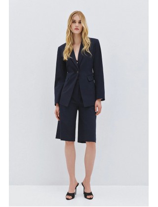 Γυναικεία μπλε ψηλόμεση βερμούδα - Spell 63-5148