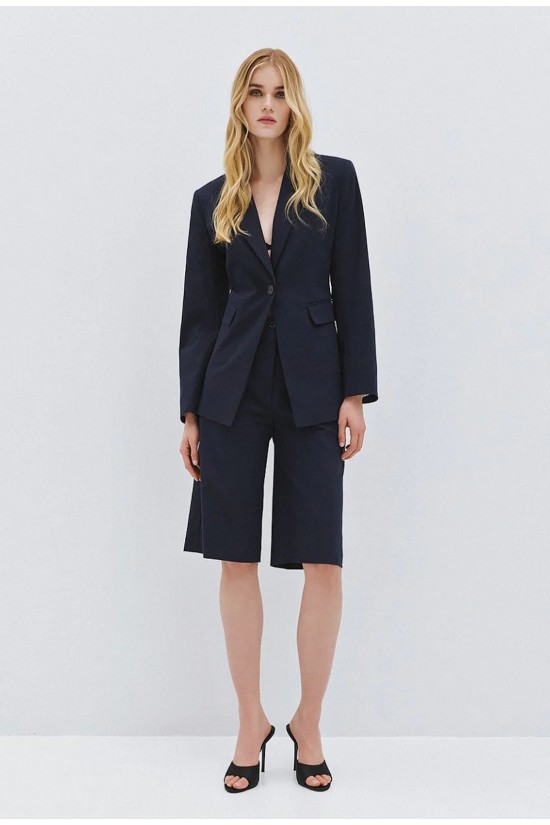 Γυναικεία μπλε ψηλόμεση βερμούδα - Spell 63-5148