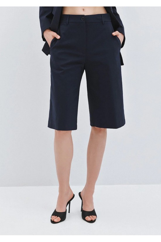 Γυναικεία μπλε ψηλόμεση βερμούδα - Spell 63-5148