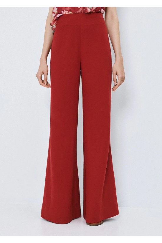 Γυναικεία ψηλόμεση wide leg παντελόνα - Access 63-5010