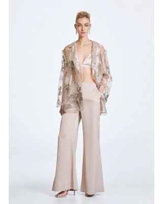 Γυναικεία ψηλόμεση σατέν παντελόνα - Access 63-5034