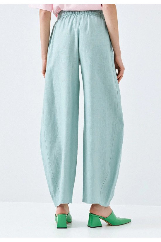 Γυναικείο barrel παντελόνι με λάστιχο - Eight 63-5004