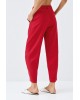 Γυναικείο κόκκινο carrot παντελόνι με λάστιχο - Eight 63-5051 Γυναικείο κόκκινο carrot παντελόνι με λάστιχο - Eight 63-5051