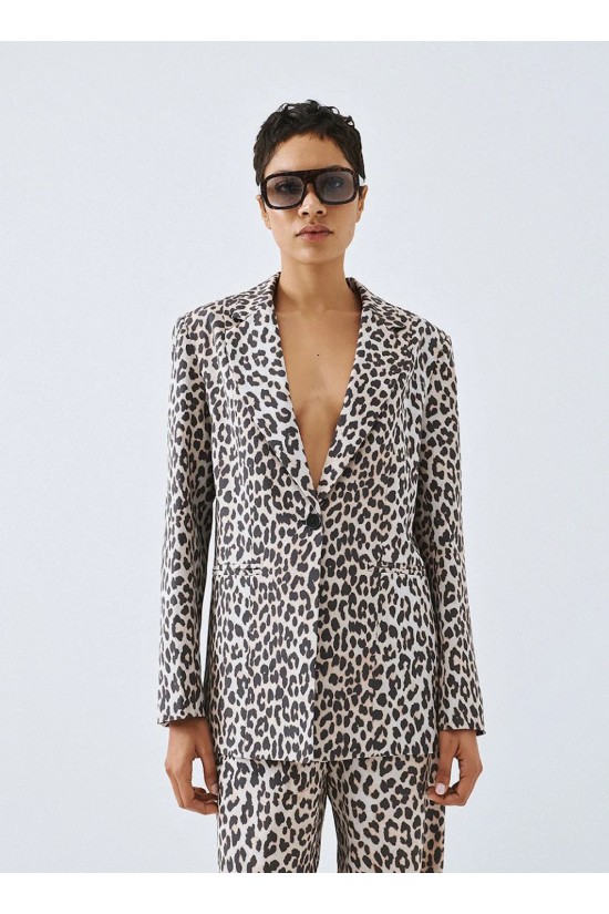 Γυναικείο λεοπάρ σακάκι - Eight 63-1055