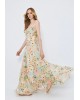 Γυναικείο μάξι φλοράλ φόρεμα με βολάν - Spell 63-3414 Γυναικείο μάξι φλοράλ φόρεμα με βολάν - Spell 63-3414