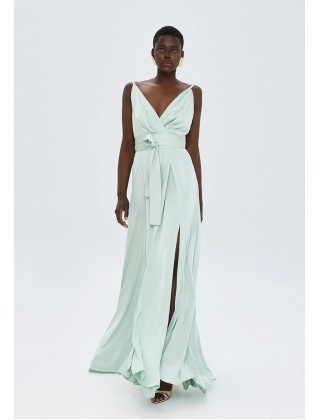 Γυναικείο μάξι φόρεμα με δέσιμο - Access 63-3308