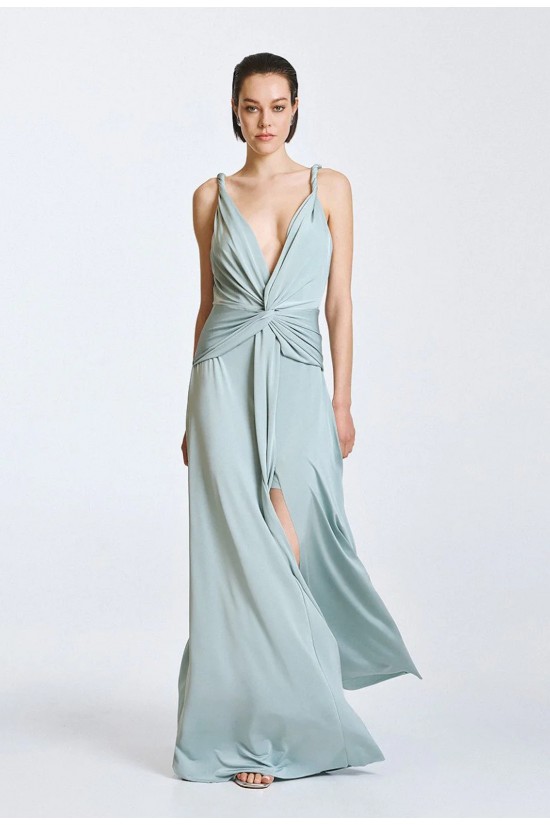 Γυναικείο μάξι φόρεμα με κόμπο - Access 63-3331