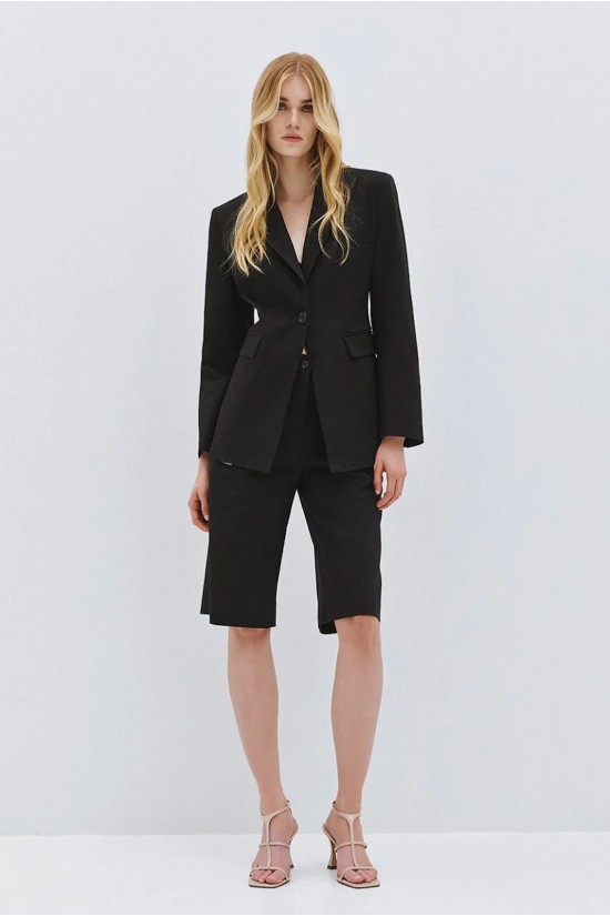 Γυναικείο μαύρο σακάκι - Access 63-1003