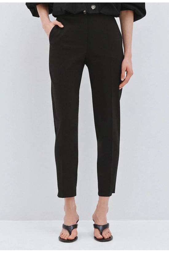 Γυναικείο μαύρο ίσιο παντελόνι - Access 63-5145