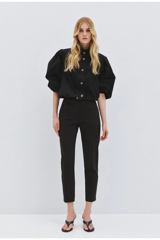 Γυναικείο μαύρο ίσιο παντελόνι - Access 63-5145