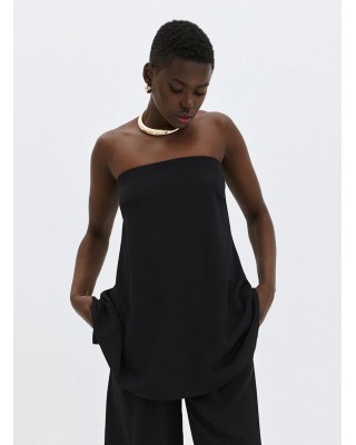 Γυναικείο μαύρο στράπλες τοπ - Access 63-2100