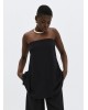 Γυναικείο μαύρο στράπλες τοπ - Access 63-2100