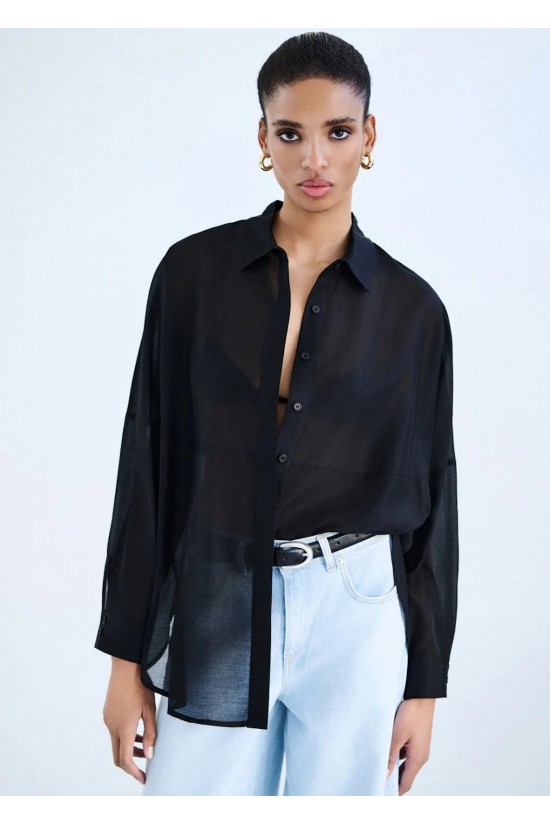 Γυναικείο πουκάμισο με διακοσμητικές ραφές - Access 63-7071