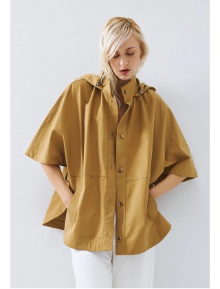 Γυναικείο τζάκετ με κουκούλα και ζώνη - Eight 63-1057