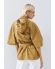 Γυναικείο τζάκετ με κουκούλα και ζώνη - Eight 63-1057