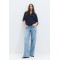 Women's blue 3/4 sleeve shirt - Access 63-7051