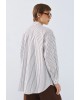 Γυναικείο ριγέ πουκάμισο με κέντημα - Access 63-7034