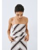 Γυναικείο ριγέ στράπλες τοπ - Eight 63-2173