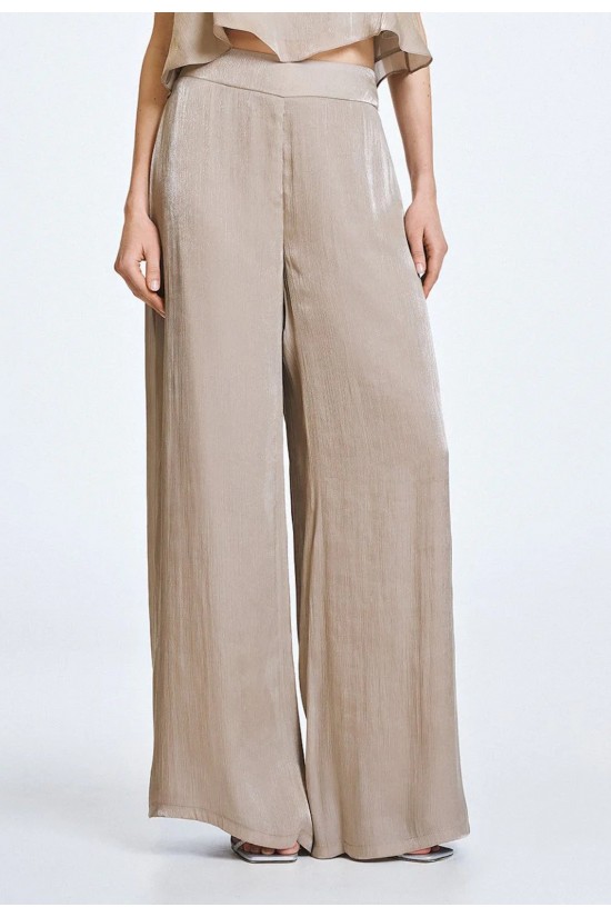 Γυναικεία ψηλόμεση wide leg παντελόνα - Access 63-5062