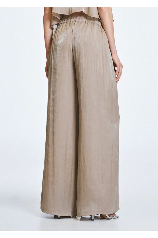 Γυναικεία ψηλόμεση wide leg παντελόνα - Access 63-5062