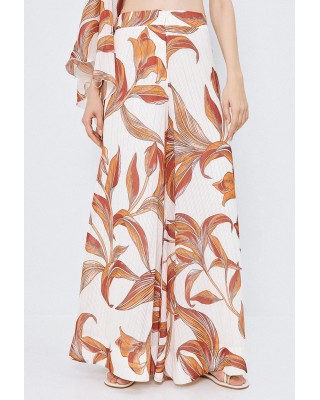 Γυναικεία εμπριμέ ψηλόμεση παντελόνα - Spell 63-5114