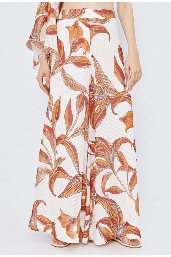 Γυναικεία εμπριμέ ψηλόμεση παντελόνα - Spell 63-5114