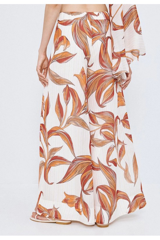 Γυναικεία εμπριμέ ψηλόμεση παντελόνα - Spell 63-5114