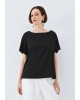 Γυναικεία κοντομάνικη μπλούζα με πιέτα - access 63-2068