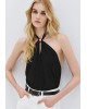 Γυναικείο μαύρο halter τοπ - Access 63-2024