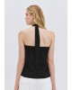 Γυναικείο μαύρο halter τοπ - Access 63-2024