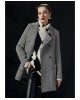 Short Coat with Herringbone pattern - W2-9017