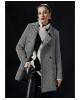 Short Coat with Herringbone pattern - W2-9017 Short Coat with Herringbone pattern - W2-9017