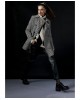 Short Coat with Herringbone pattern - W2-9017 Short Coat with Herringbone pattern - W2-9017