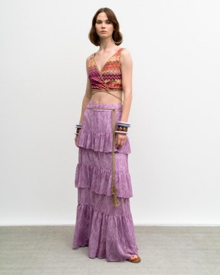 Μπλούζα μπούστο με έθνικ μοτίβο- 33-2106